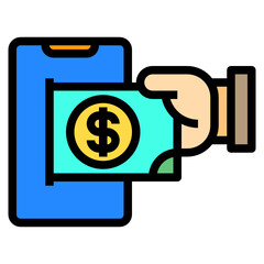 smartphone line icon