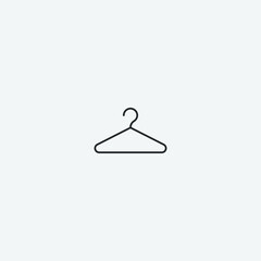 Clothes hanger vector icon illustration sign