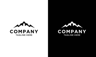 Mountain Logo Template. Vector Illustrator.