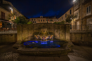 vistas de la ciudad monumental de Pontebedra en España
