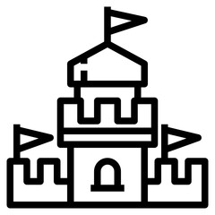 Castle line icon