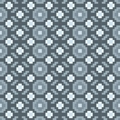 Seamless pattern pixel art concept background