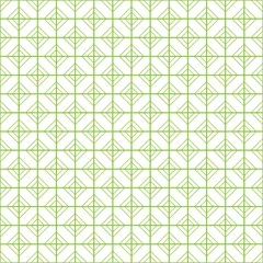  Groene naadloze patroon op witte achtergrond, achtergrond gemaakt met lijnen en vormen, ontwerp voor behang, vulling, kaart, banner © Len0r
