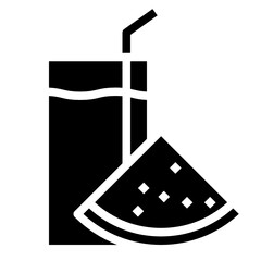 fruit glyph icon