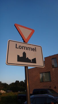 Lommel, Belgium, street and building