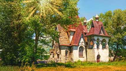 Amrakits Church Of Nikolas Wonderworker. Russian church . The temple in the name of Nicholas the Wonderworker was built in 1846, Lori. Armenia