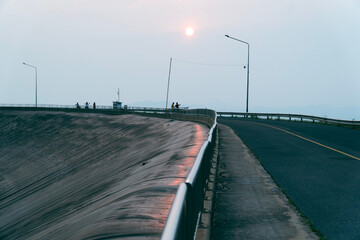 road in the fog