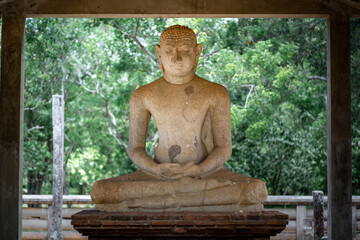 Samadhi Buddha Statue in Anuradhapura, Sri Lanka .