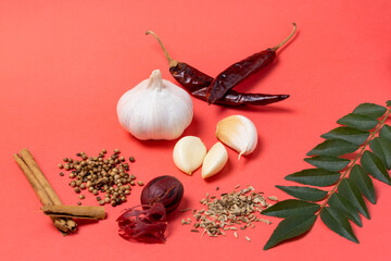 An assortment of Asian Culinary Spices.