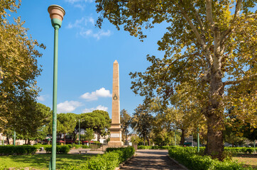 Monument to the martyrs of Italian independence in Palermo, Sicily, Italy