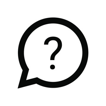 question icon isolated on white background. png and vector eps.