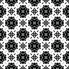 
Vector geometric pattern. Repeating elements stylish background abstract ornament for wallpapers and backgrounds. Black and white colors.