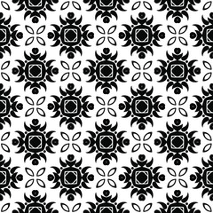 
Vector geometric pattern. Repeating elements stylish background abstract ornament for wallpapers and backgrounds. Black and white colors.