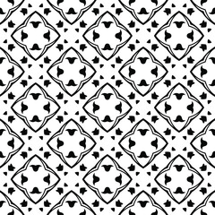 
Vector geometric pattern. Repeating elements stylish background abstract ornament for wallpapers and backgrounds. Black and white colors.