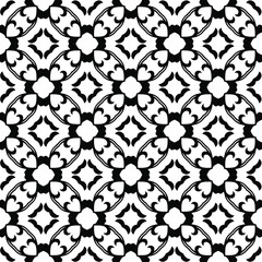 
Vector geometric pattern. Repeating elements stylish background abstract ornament for wallpapers and backgrounds. Black and white colors.