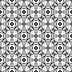 
Vector geometric pattern. Repeating elements stylish background abstract ornament for wallpapers and backgrounds. Black and white colors.