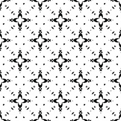 
Vector geometric pattern. Repeating elements stylish background abstract ornament for wallpapers and backgrounds. Black and white colors.