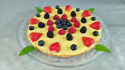 Tarte de frutos vermelhos uma receita caseira