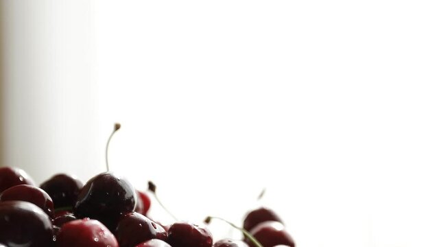 cherries in a glass