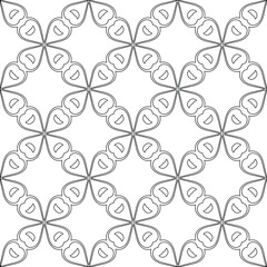  floral pattern background.Geometric ornament for wallpapers and backgrounds. Black and white pattern. 