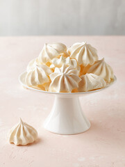 freshly baked meringue cookies