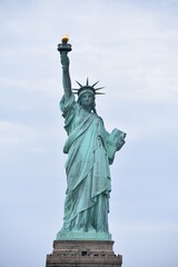 Fototapeta premium Statue of Liberty in Hudson River, New York American Story, United States of America