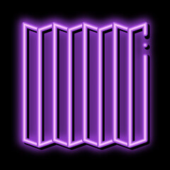 Obraz premium protective sound cover neon light sign vector. Glowing bright icon protective sound cover sign. transparent symbol illustration