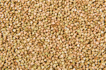  Close-up of raw buckwheat background.