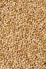  Close-up of raw buckwheat background.