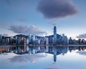 Panorama of Hong Kong City skyline