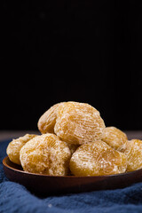 dry Candied dates on wooden background