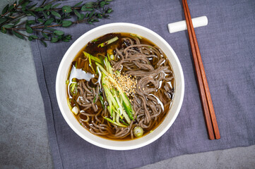 Korean Cold Buckwheat Noodles, 'Naengmemilguksu'