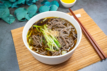 Korean Cold Buckwheat Noodles, 'Naengmemilguksu'