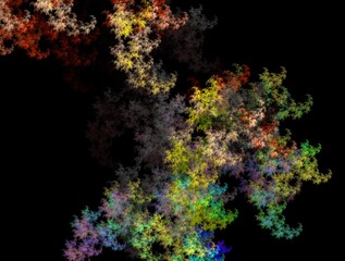Imaginatory fractal background generated Image