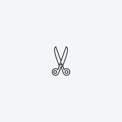 Fototapeta premium Scissors vector icon illustration sign