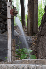 canilla de agua de riego