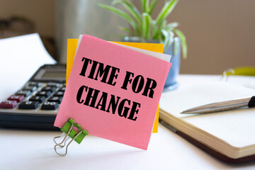 Time For Change, Business Concept