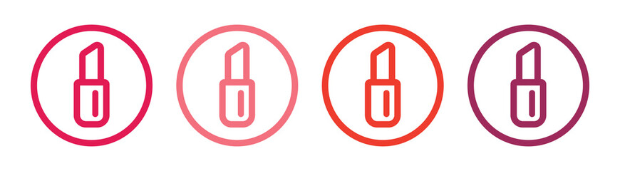 Lipstick icon vector, simple style.