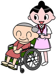 車椅子で介護