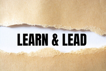 Fototapeta na wymiar Learn and Lead, Business Concept