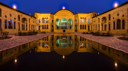 The Tabatabai House (Tabatabaei House) is a historic house museum in Kashan, Iran. It was built around 1880, during the reign of the Qajar dynasty.