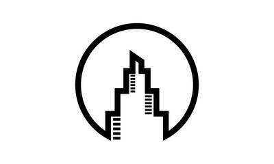 skyscraper architecture building logo