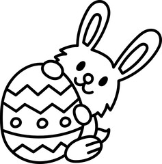 easter egg doodle icon
