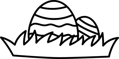 easter egg doodle icon