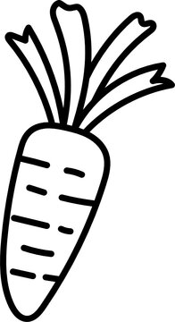 Carrot Doodle Icon