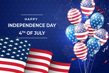 usa independence day celebration background template	