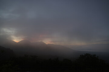 日本の鳥取県の大山の美しい景色