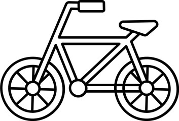 Fototapeta na wymiar bicycle doodle icon
