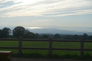 日本の鳥取県の大山の美しい景色