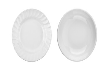 white plate isolated on white background